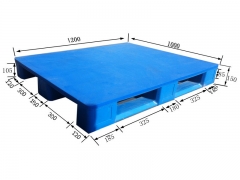 Palete de plástico tipo plano para armazém